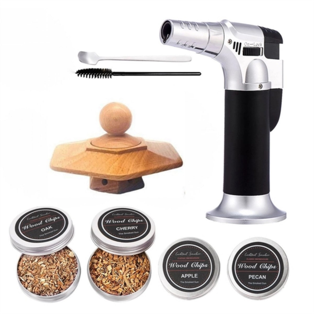 HUPSTL962 Cocktail Smoker Kit With Torch