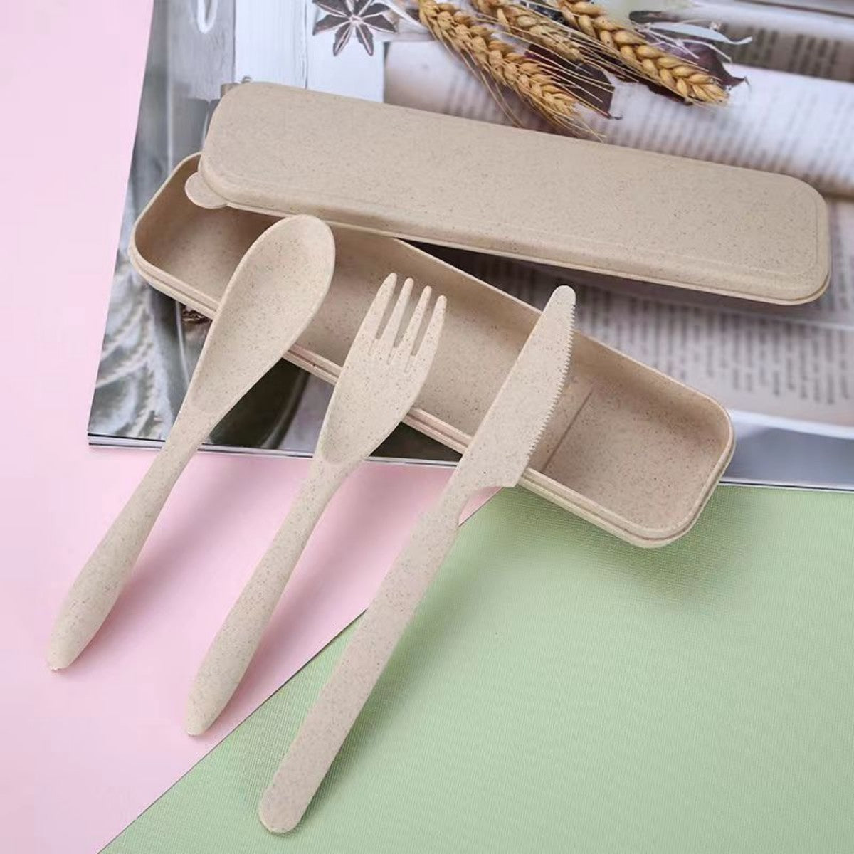 HUPSTL967 Wheat Utensil Set