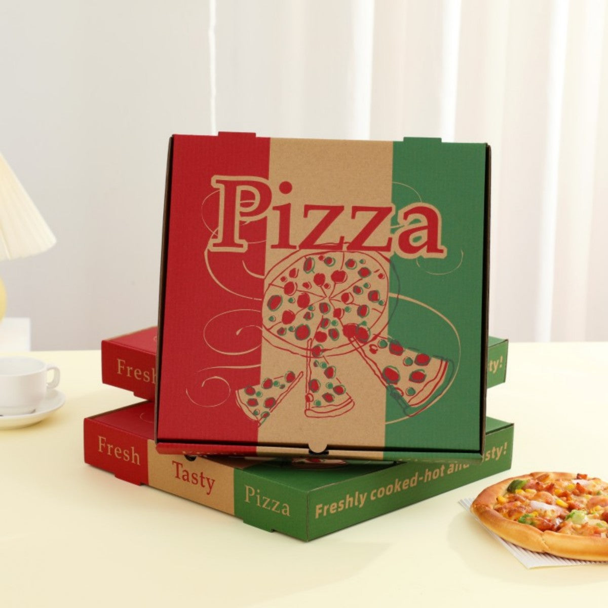 HUPSTL983 Custom Full Color Pizza Food Packing Boxes