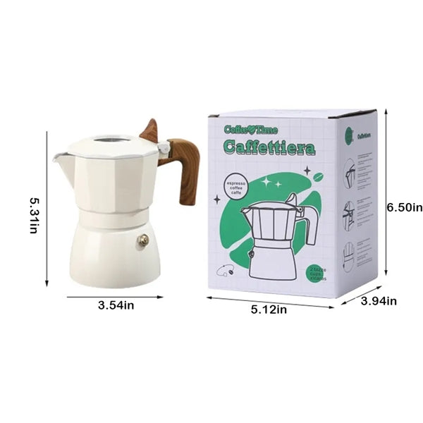 HUPSTL988 Double Valve French Extraction Coffee MOKA Pot
