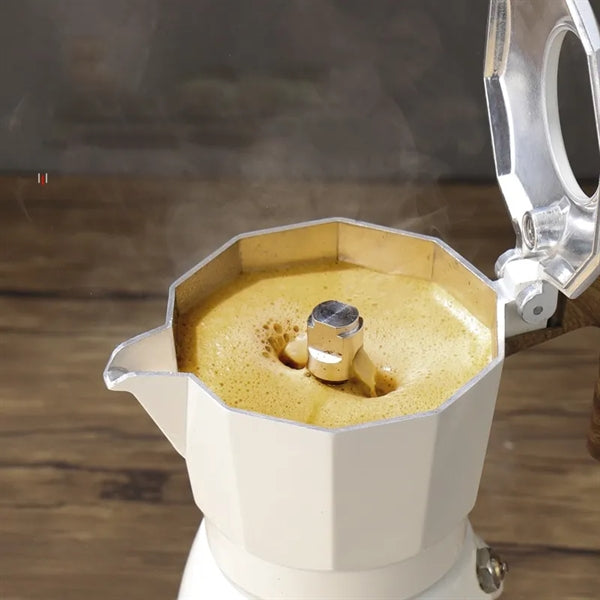 HUPSTL988 Double Valve French Extraction Coffee MOKA Pot