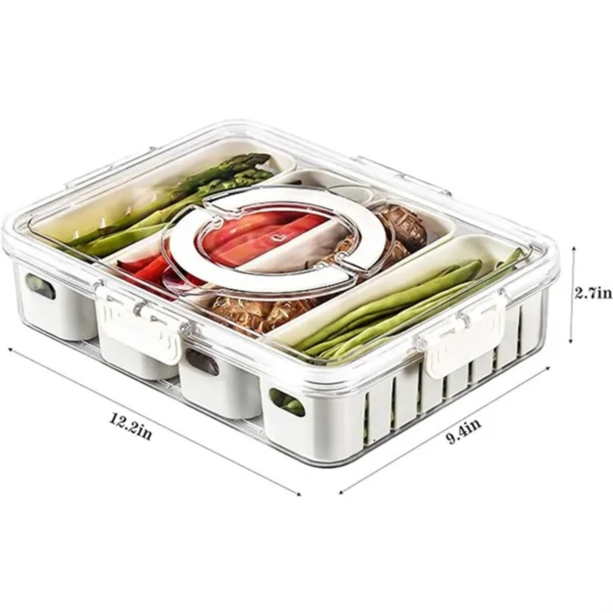 HUPSTL992 Divided Serving Tray Fresh-Keeping Box