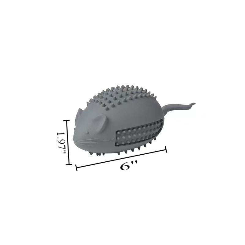 SUPSAS147 Rubber Mouse Pet Food Dispenser