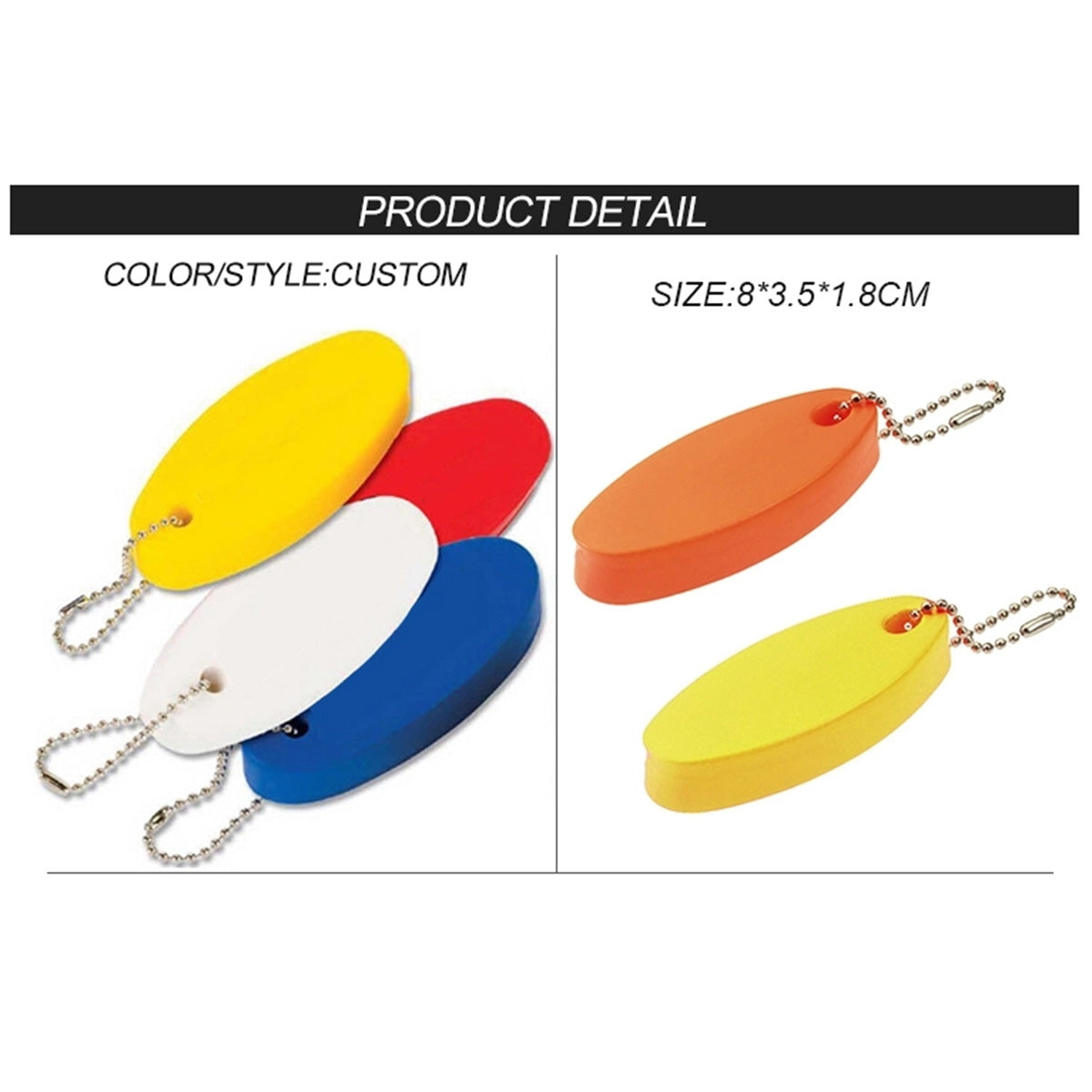 SUPSAS183 Floatable Foam Keychain