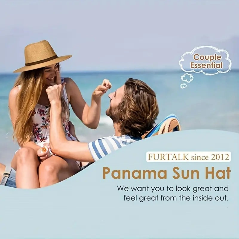 SUPSAS199 Straw Fedora Hat