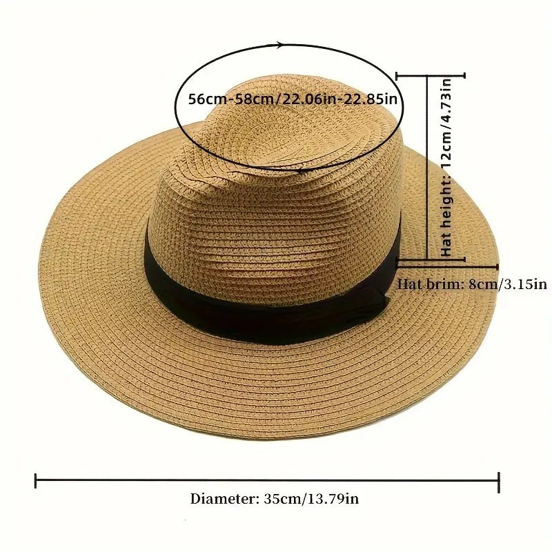 SUPSAS199 Fedora-Hut aus Stroh