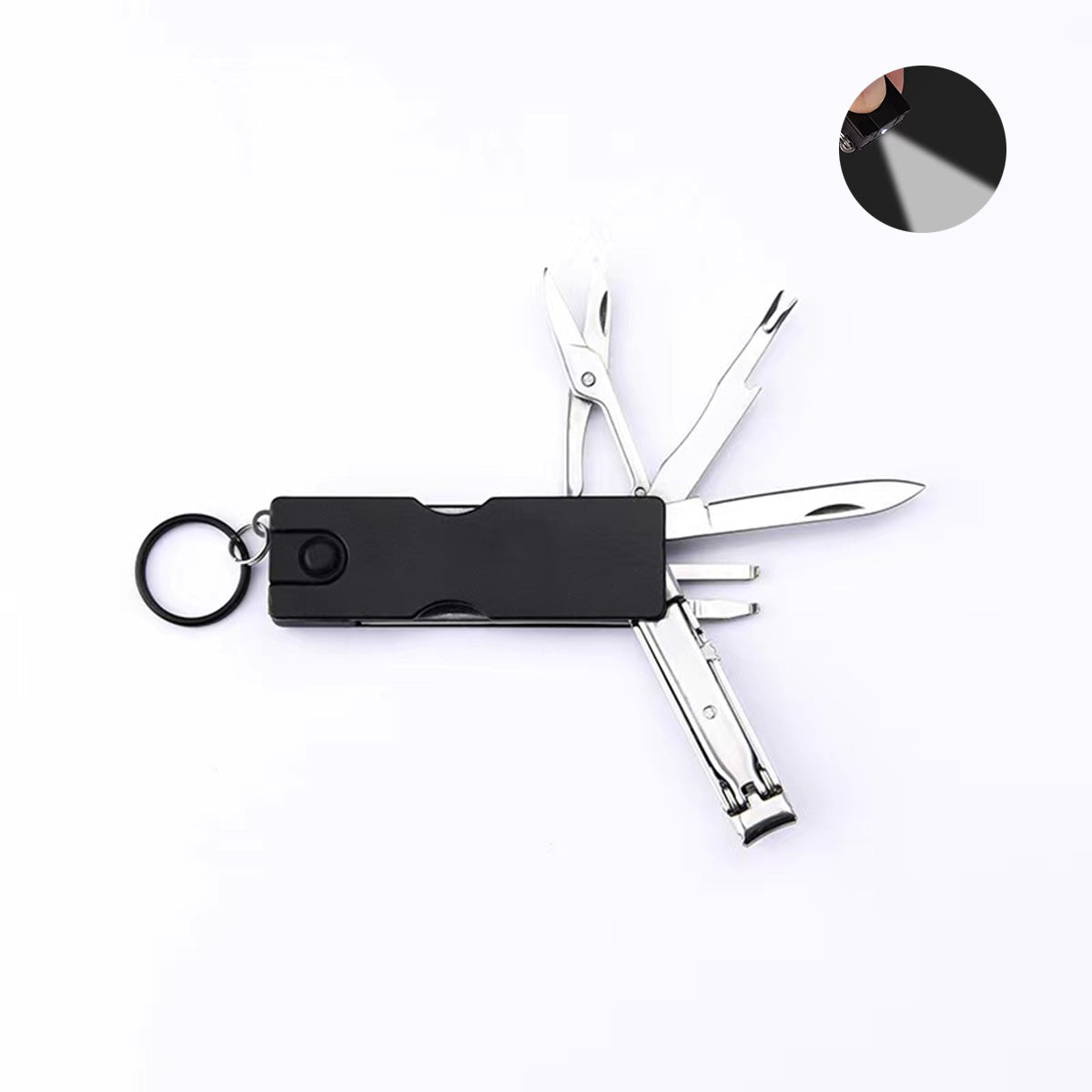 SUPSAS48 Keychain Nail Clipper Multitool