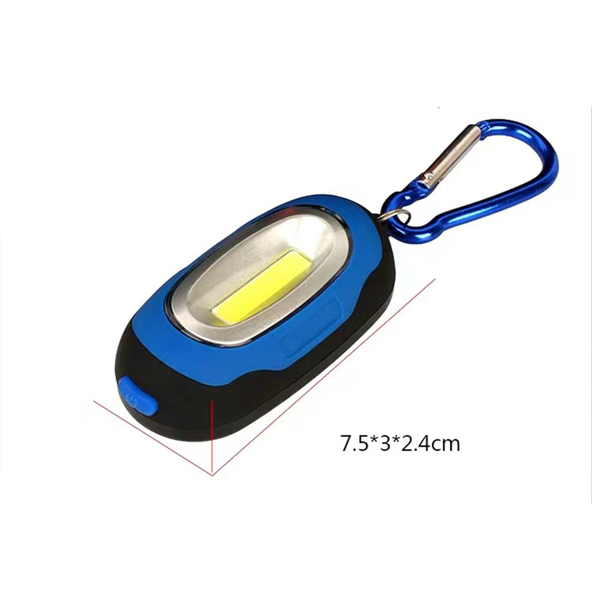SUPSAS83 Mini COB Pocket Keychain Flashlight