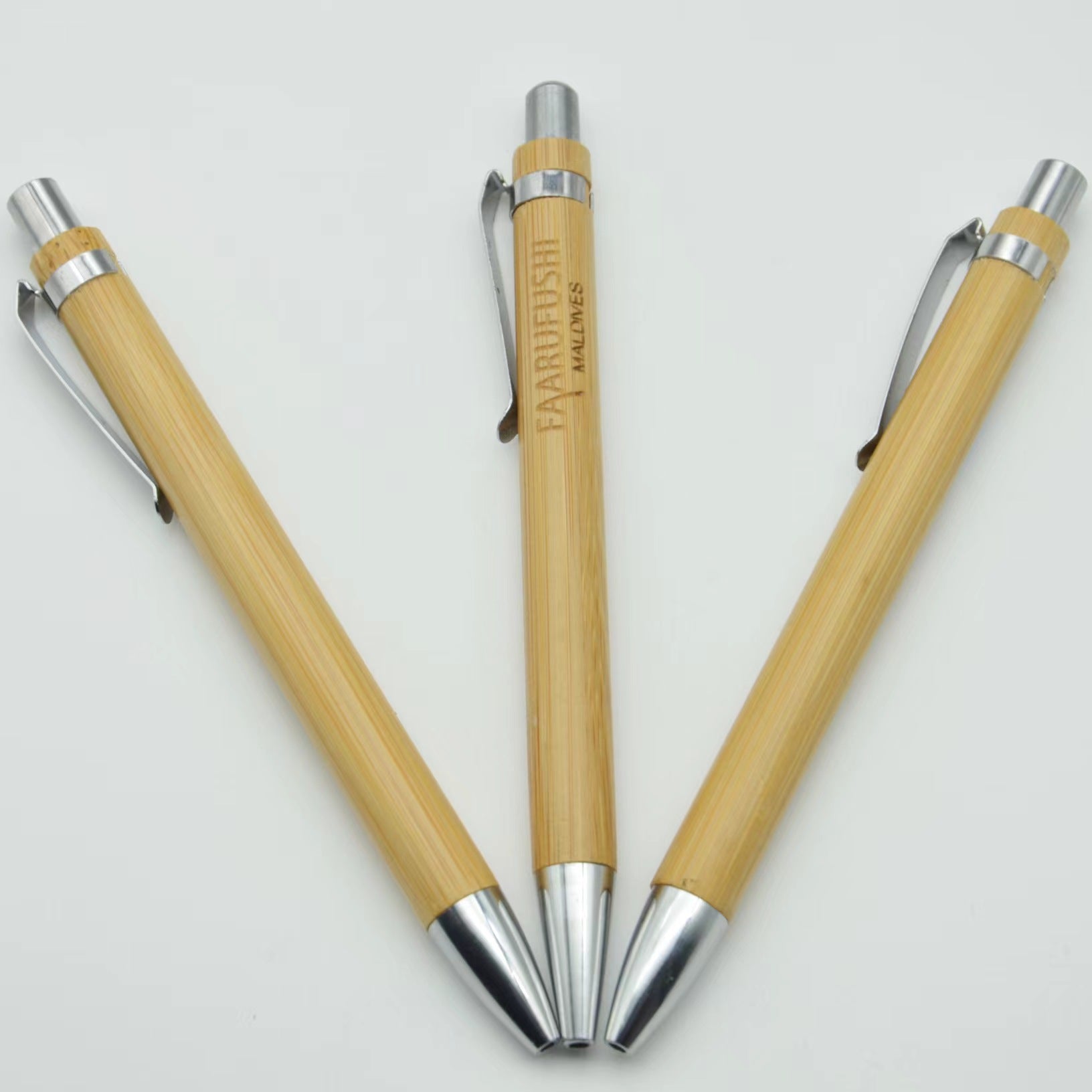 SUPSAS84 Retractable Bamboo Ballpoint Pen