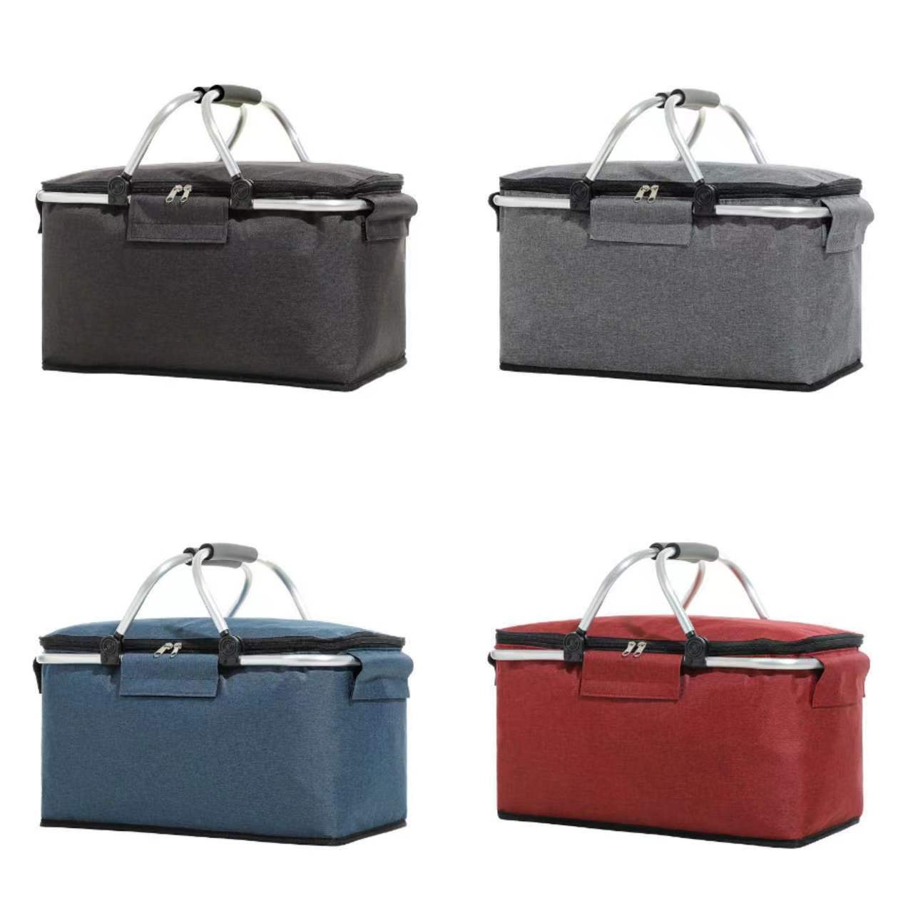 SUPSAS92 Folding Large Reusable Insulated Cooler Lunch Bag