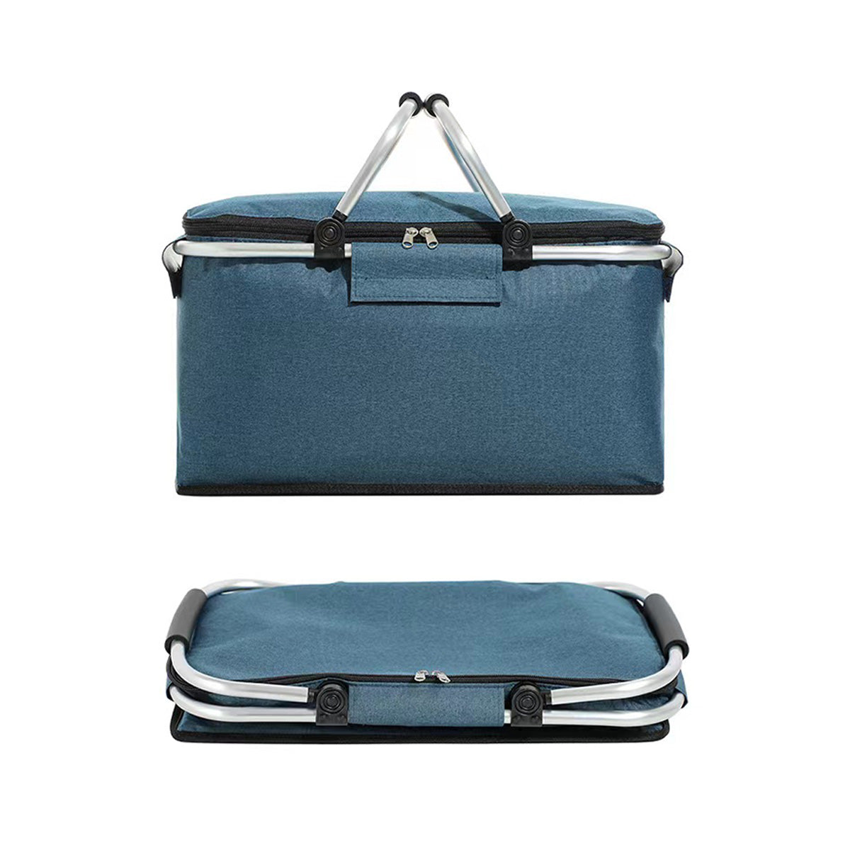 SUPSAS92 Folding Large Reusable Insulated Cooler Lunch Bag