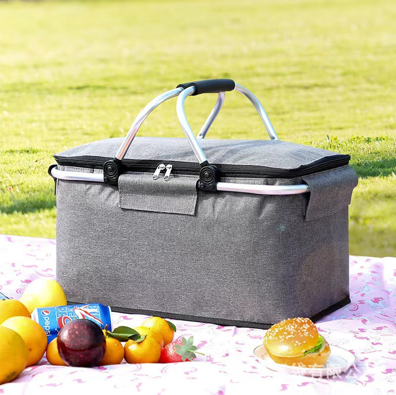SUPSAS92 Folding Large Reusable Insulated Cooler Lunch Bag