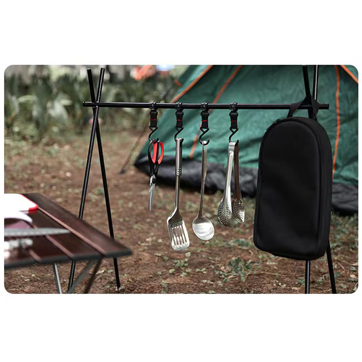 SUPSAS97 Tragbares Camping-Kochgeschirr-Set