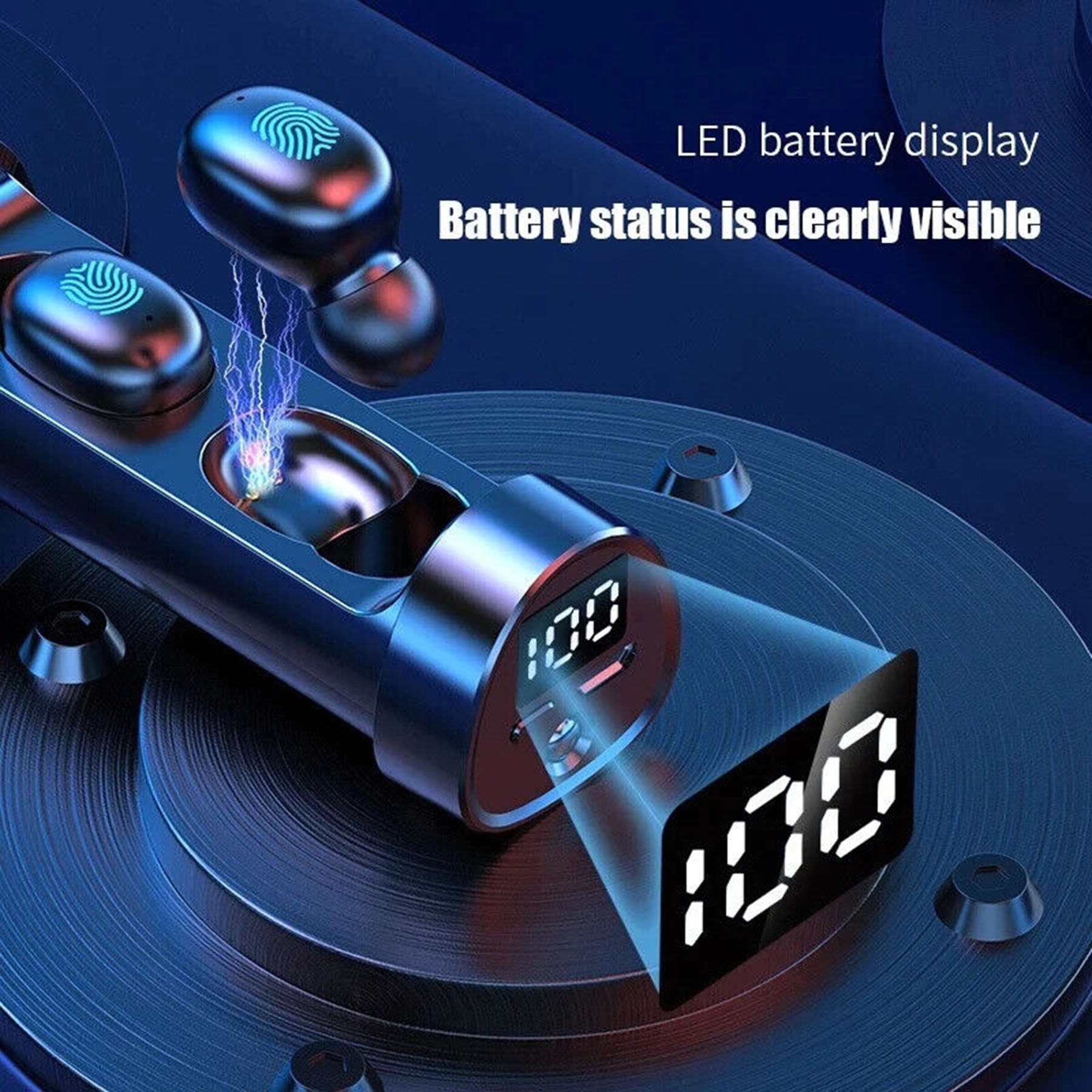 SUPSAW108 Bluetooth Wireless Earbuds With Flashlight