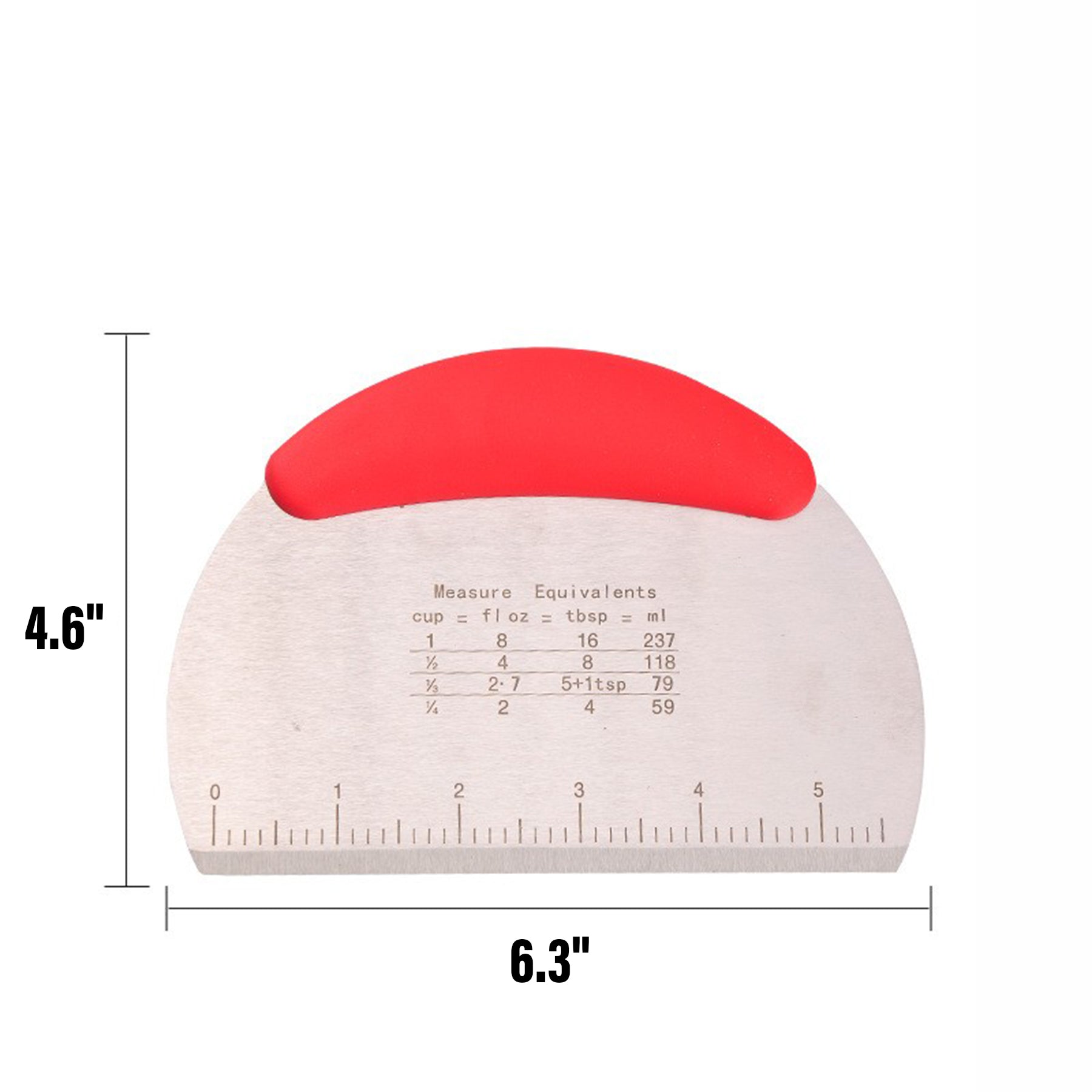 SUPSAW18 Stainless Steel Dough Pastry Scraper Cutter