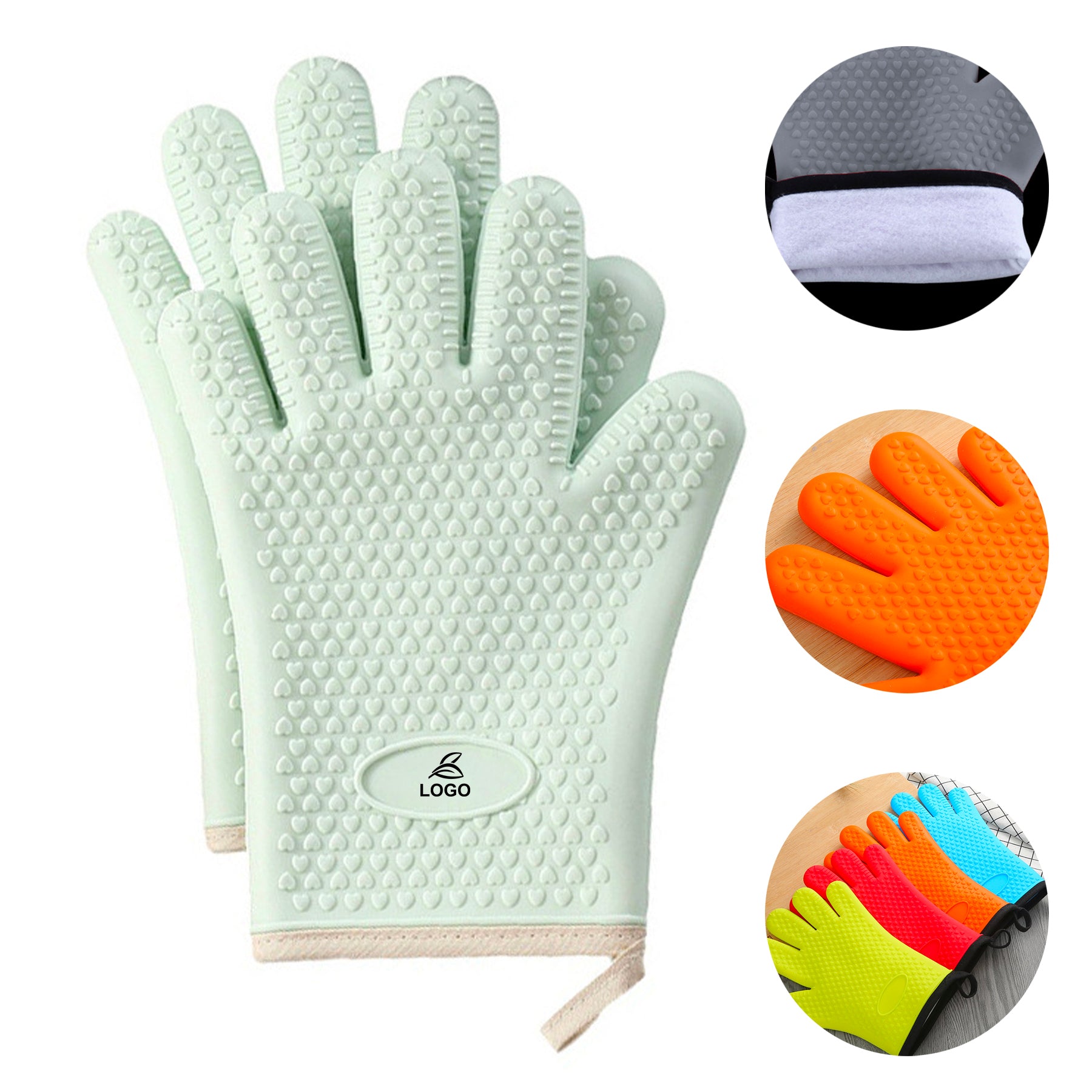 SUPSAW21 Heat Resistant BBQ Smoker Grill Gloves