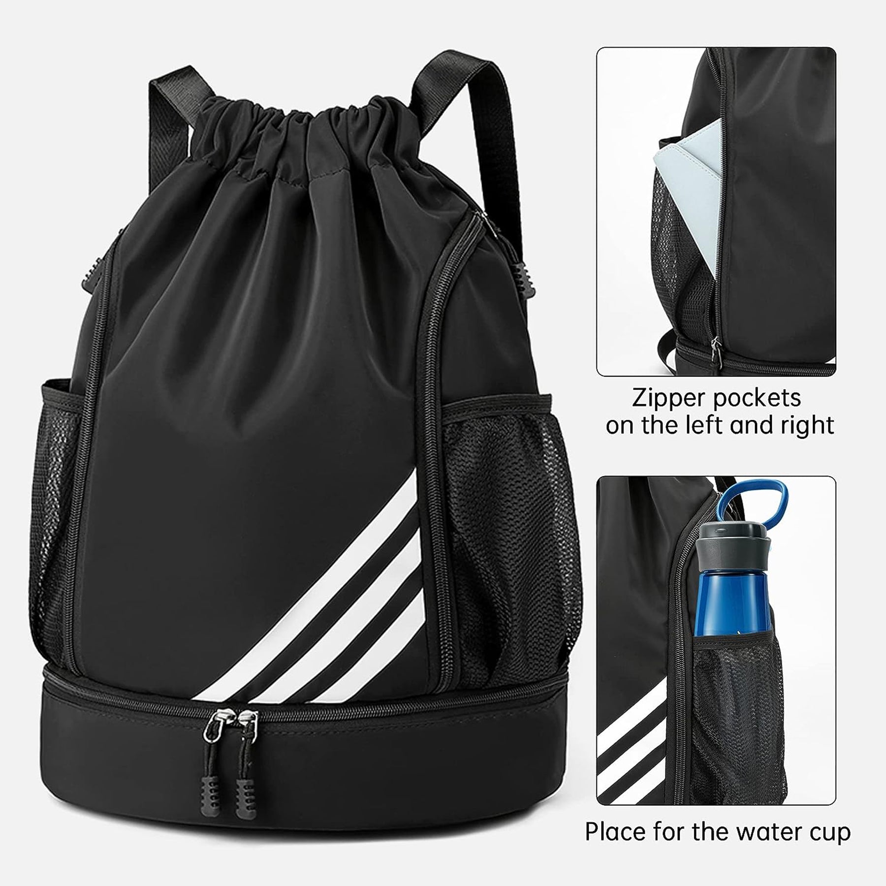SUPSAW42 Water Resistant Drawstring Backpack