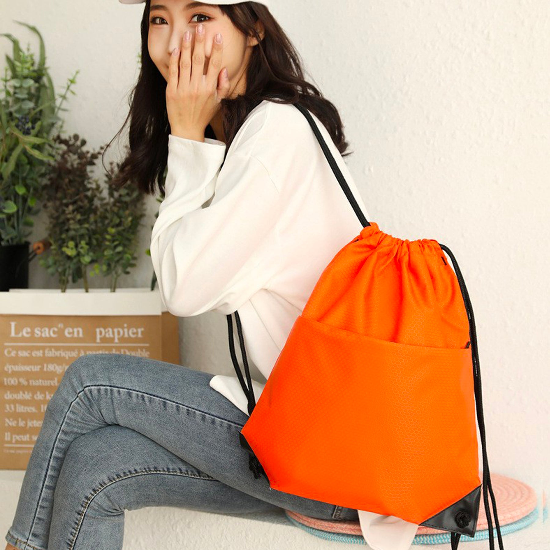 SUPSAW65 Drawstring Sports Backpack
