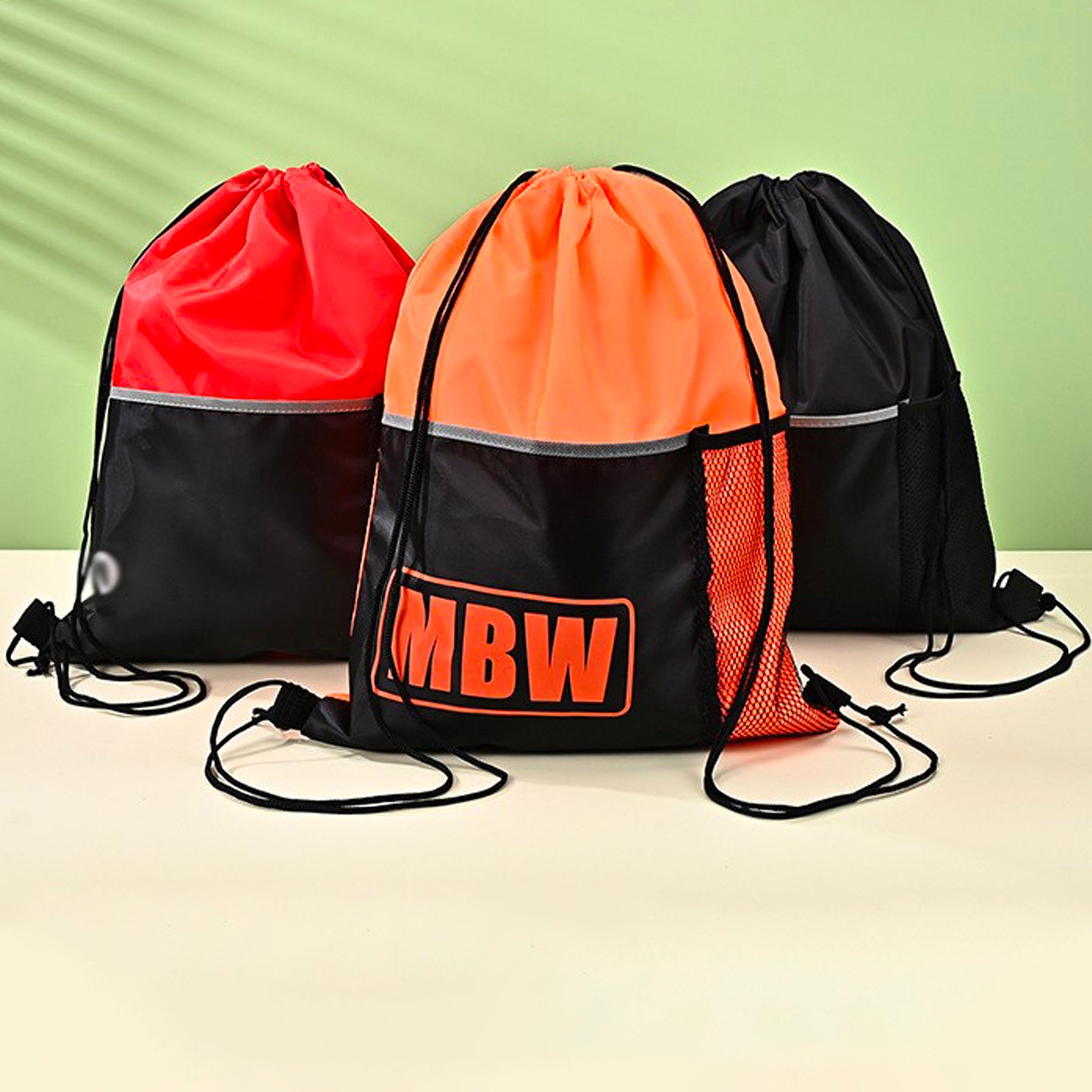 SUPSAW66 Drawstring Sports Bag With Front Pocket