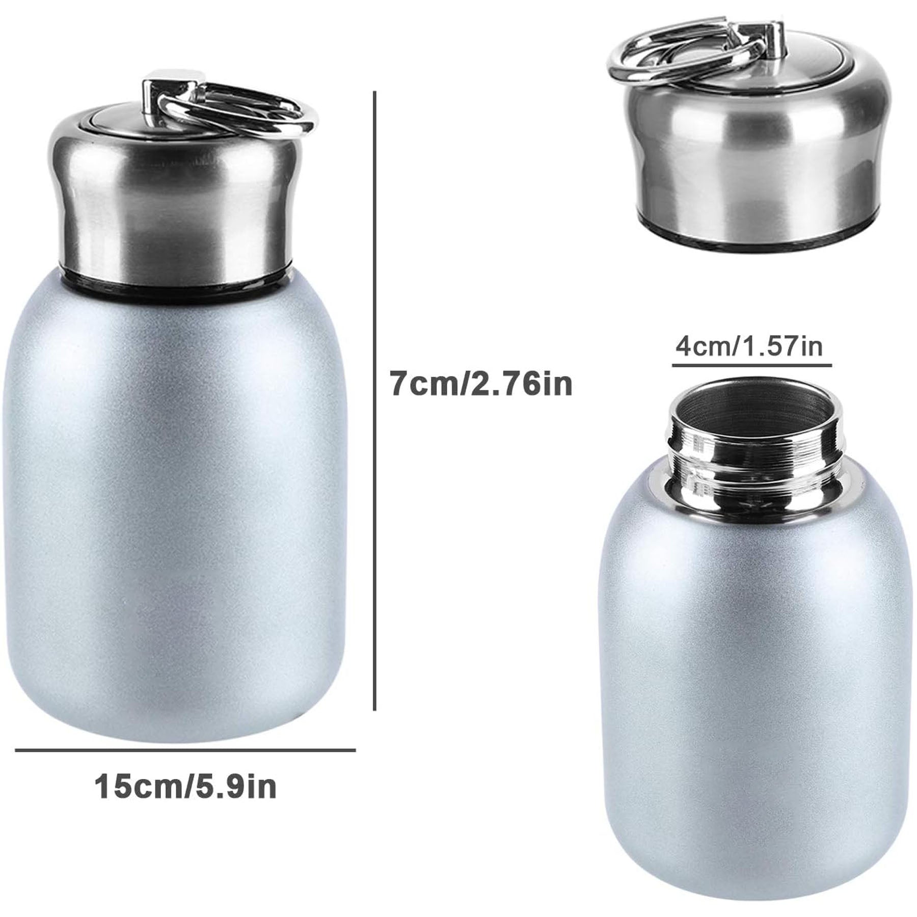 SUPSAW94 Mini-Thermoskanne aus Edelstahl, 283 ml