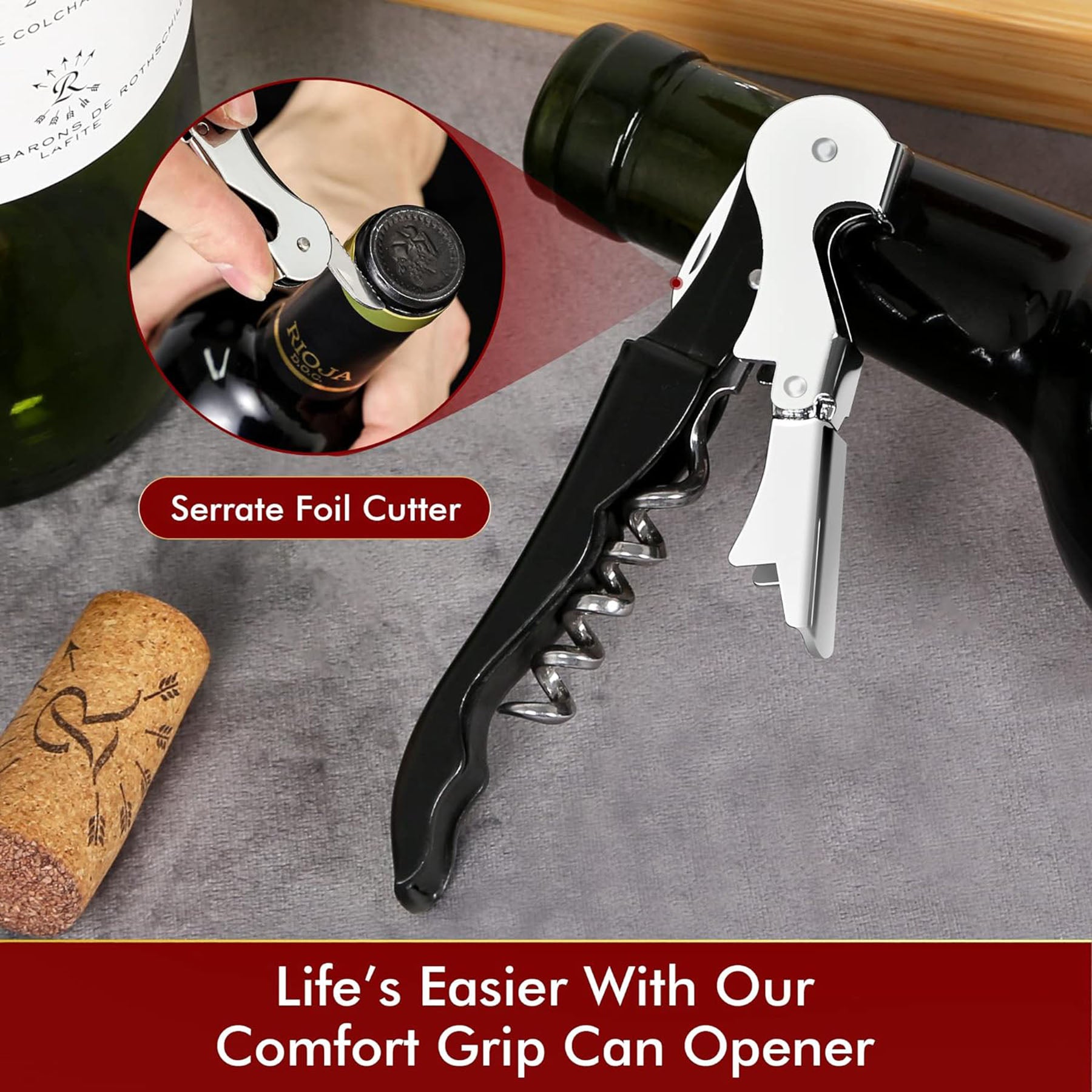 SUPSAW99 Multi-functional Corkscrew Wine Bottle Opener