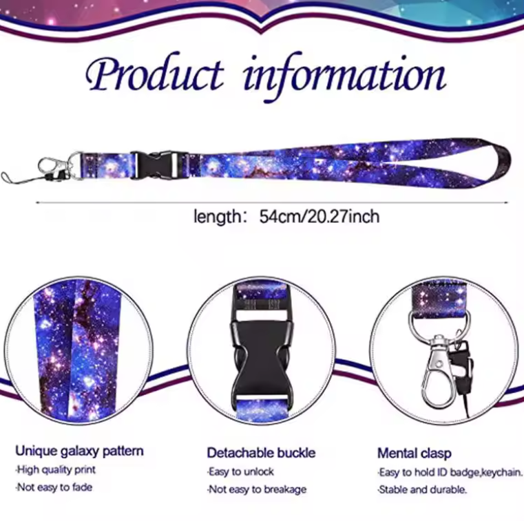 SUPSBL151 Polyester Full Color Lanyard