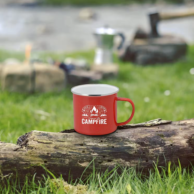 SUPSBL159 Campfire Enameled Metal Coffee Mug