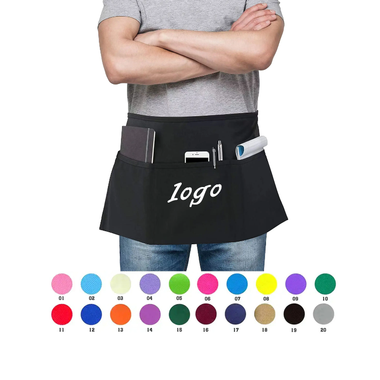 SUPSBL47 Waist apron with 3 pockets