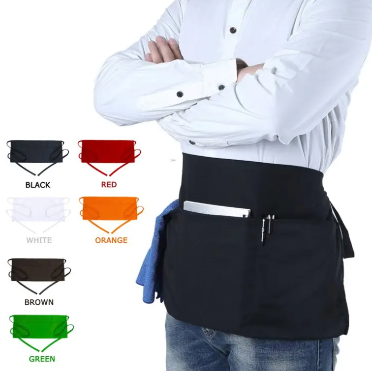 SUPSBL47 Waist apron with 3 pockets