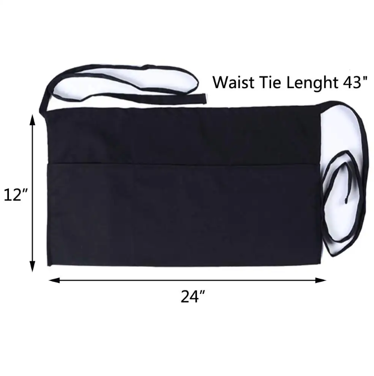 SUPSBL47 Waist apron with 3 pockets