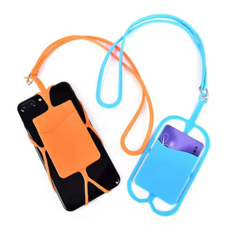 SUPSBL79 Silicone Lanyard With Phone Holder & Wallet