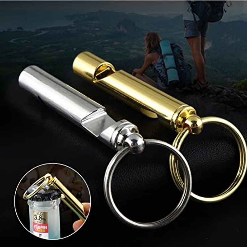 SUPSBY02 Multifunctional Mini Whistle Keychain Bottle Opener