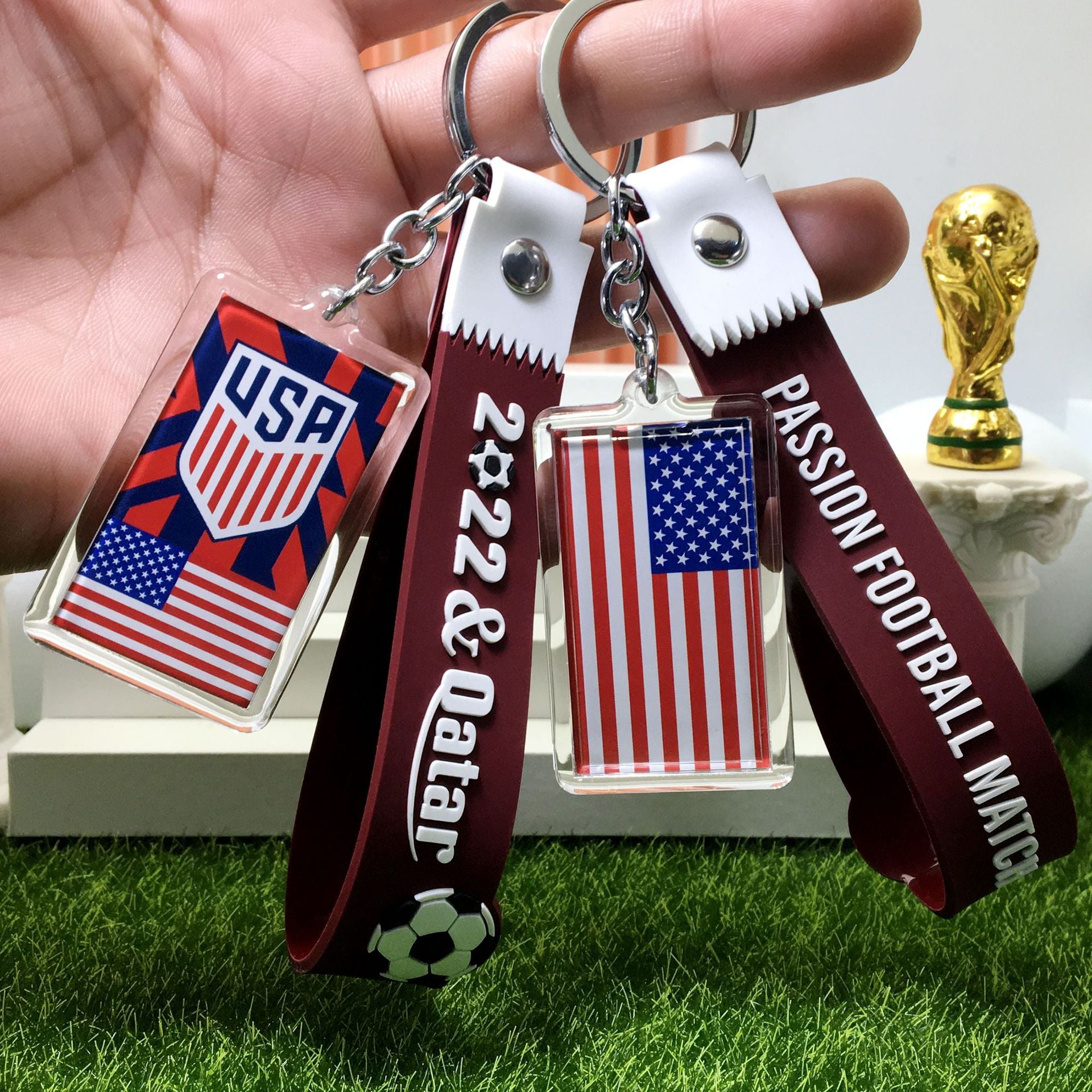 SUPSCW03 Soccer Miami KeyChain Ring Football Gift