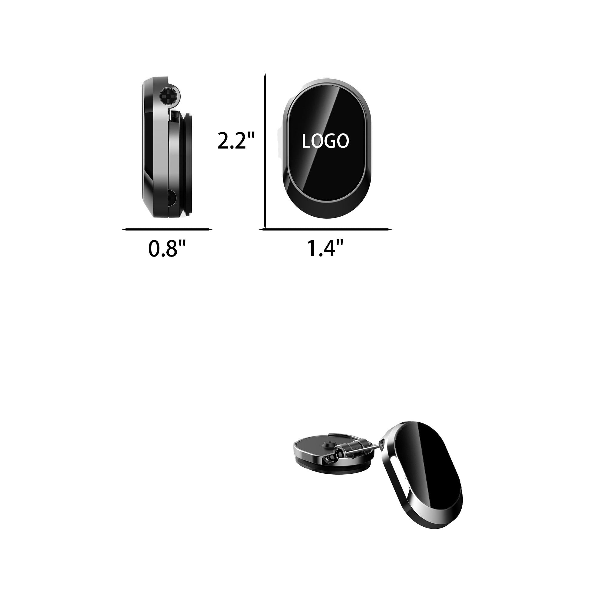 SUPSED23 Foldable & Rotatable Magnetic Car Dashboard Phone Stand
