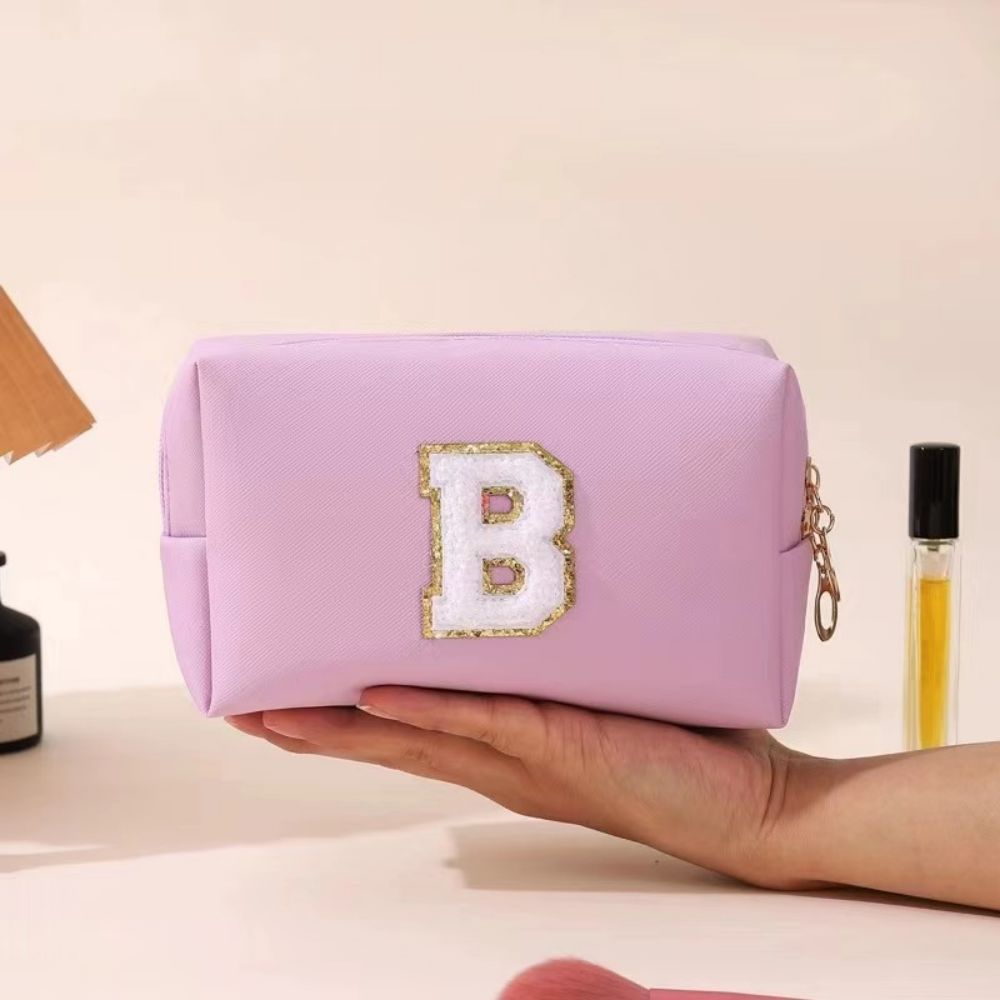 HUPSJC44 PU Leather Waterproof Travel Makeup Bag