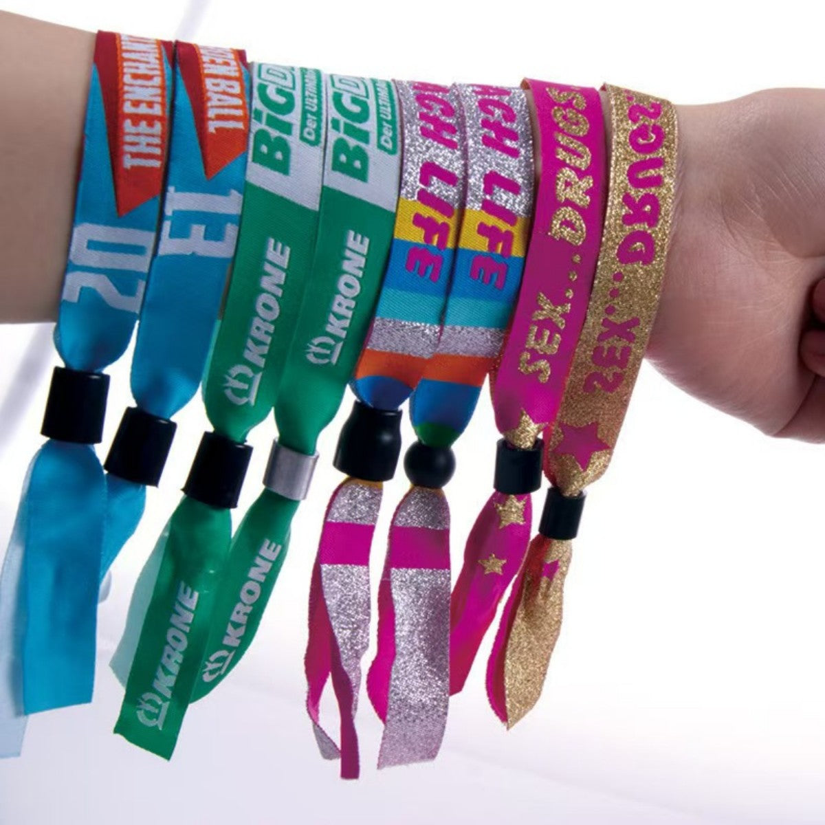 SUPSJC61 Adjustable Plastic Buckle For Recyclable RPET Wristband