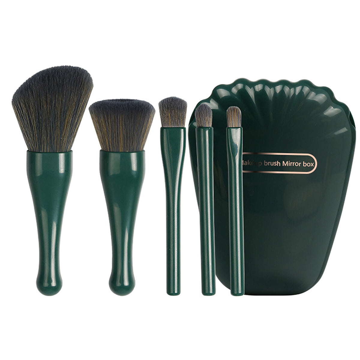 HUPSRC117 Portable Travel Shell Makeup Brush Set