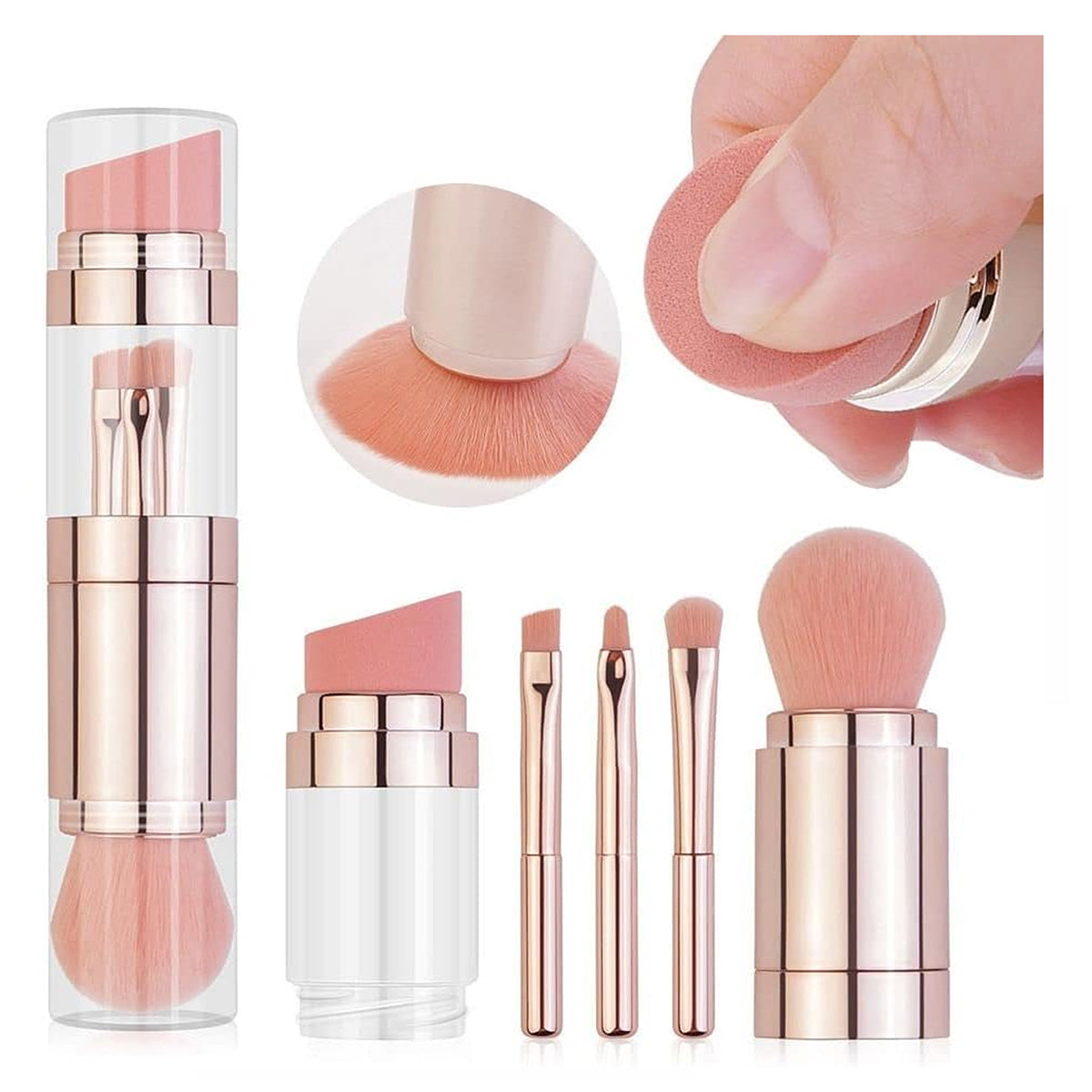 HUPSRC118 5 In 1 Mini Professional Makeup Brush Set