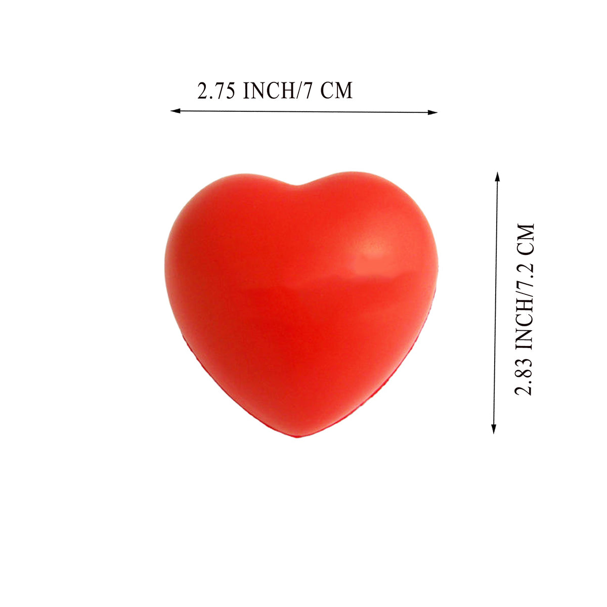SUPSRC13 Stress Heart Ball 1 Color Imprint