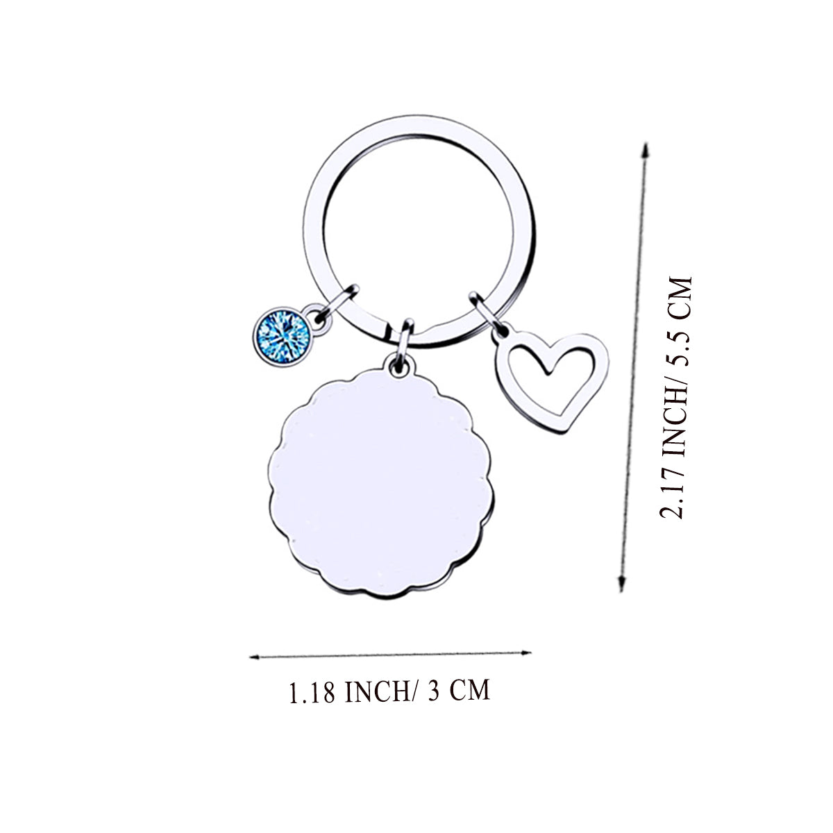 HUPSRC46 Stainless Steel Keychain For Women