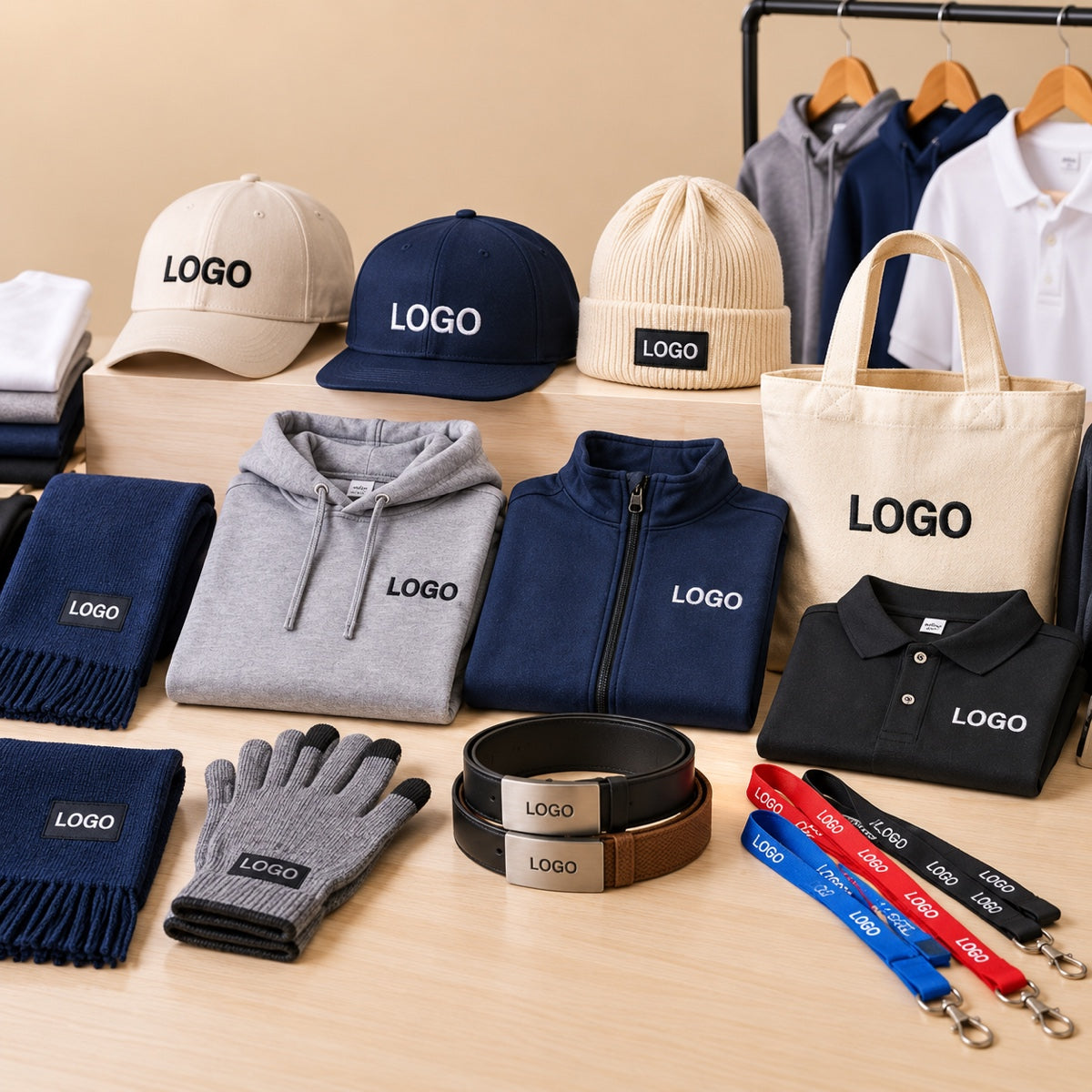 Promotional apparel wholesale: custom t-shirts, hoodies, polos and hats in bulk