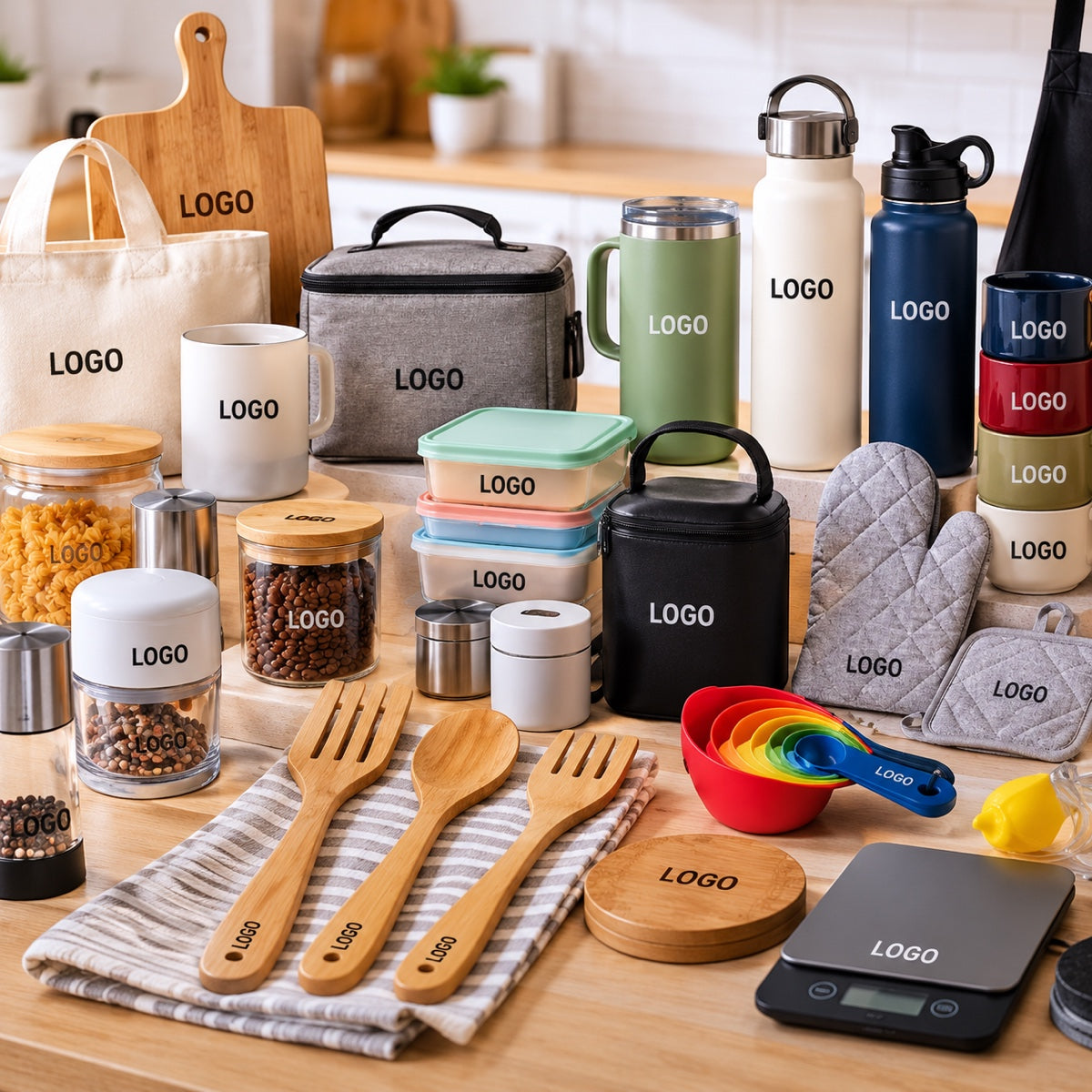 Promotional kitchen products wholesale: bulk kitchenware, home and lifestyle gifts with custom logo