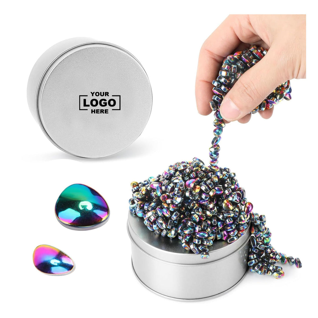 500 Weak Magnetic Ferrite Stones - Black