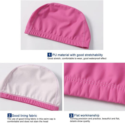NW025 PU Water Proof Fabric Swim Caps