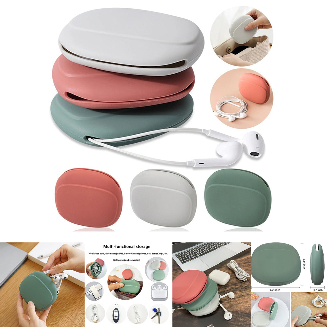 SUPSCH230 Silicone Headphone Organizer