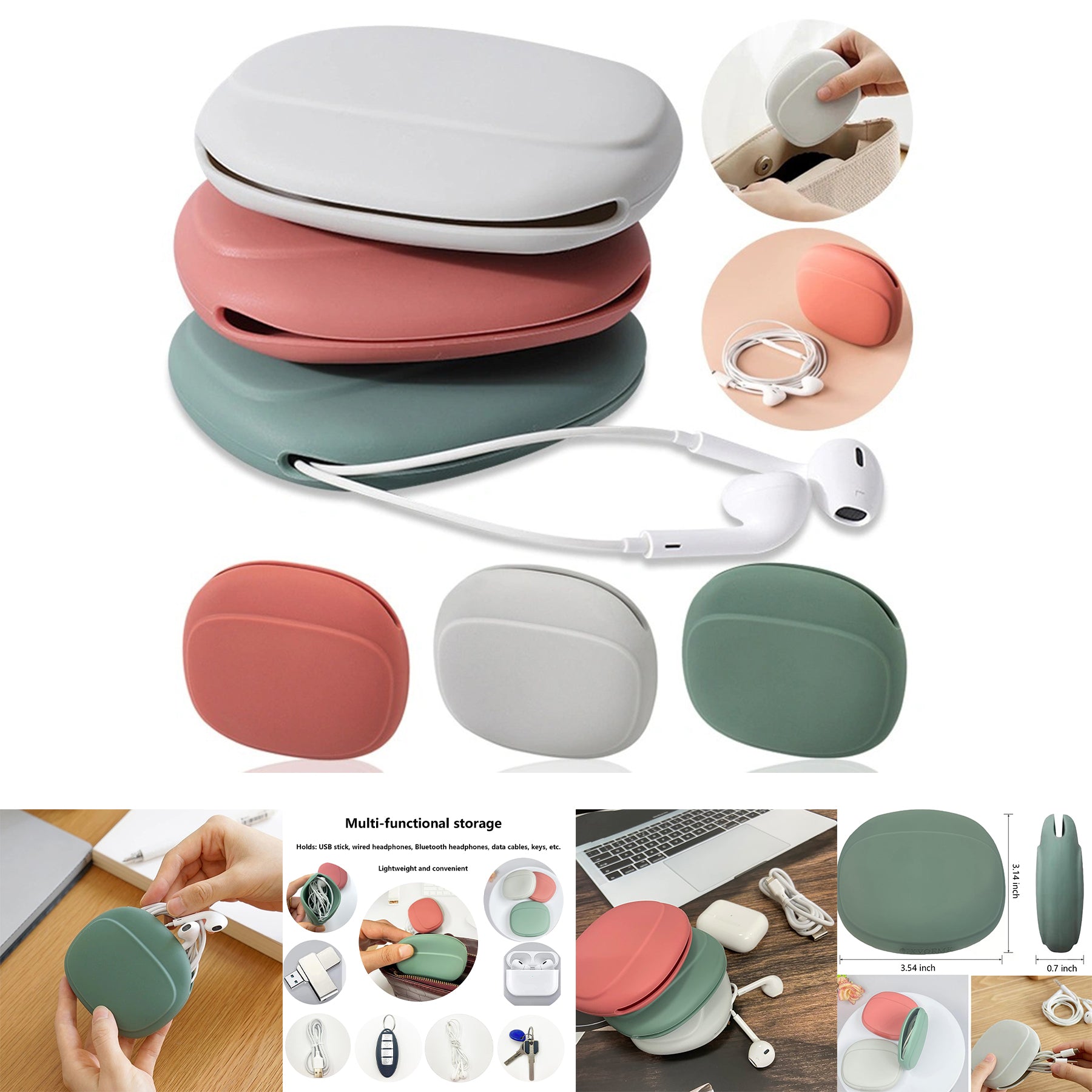 SUPSCH230 Silicone Headphone Organizer