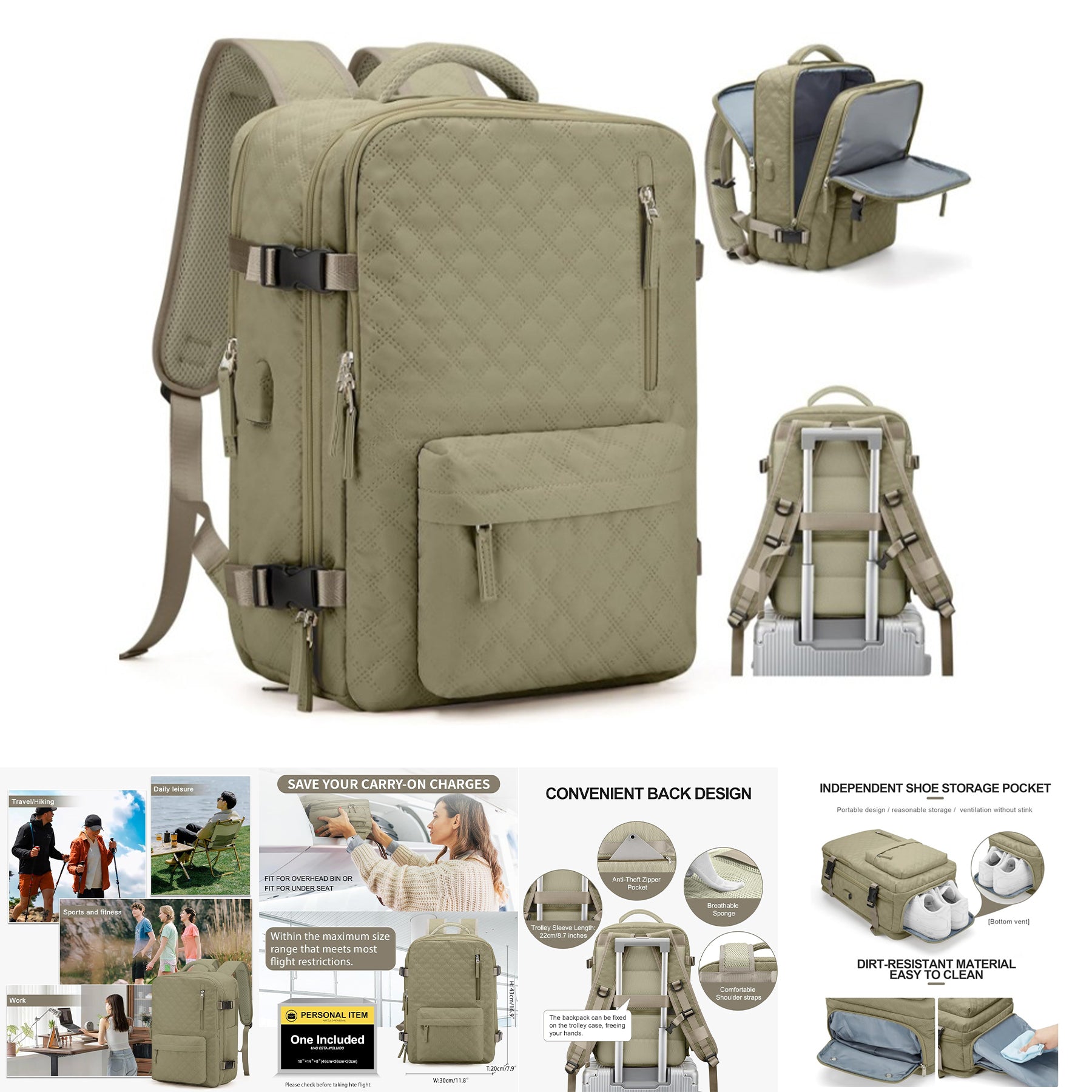 SUPSCH175 Großer Reiserucksack