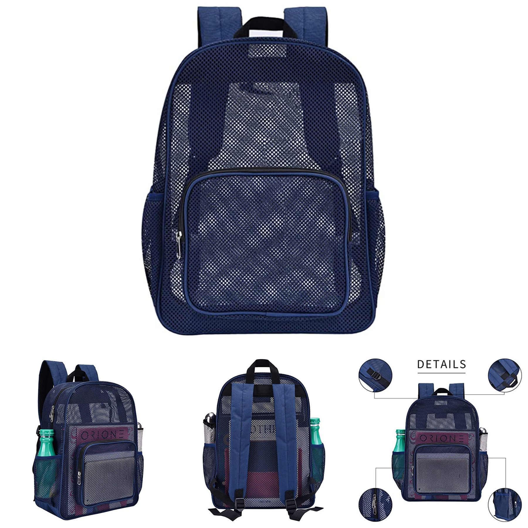 SUPSCH178 Leichter Rucksack aus durchsichtigem Netzgewebe