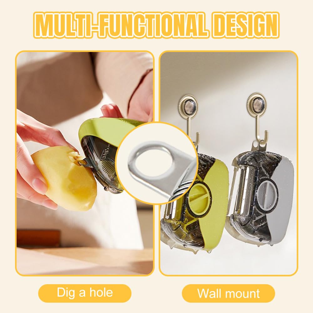SUPSCH258 3-in-1 Mini Stainless Steel Vegetable and Fruit Peeler