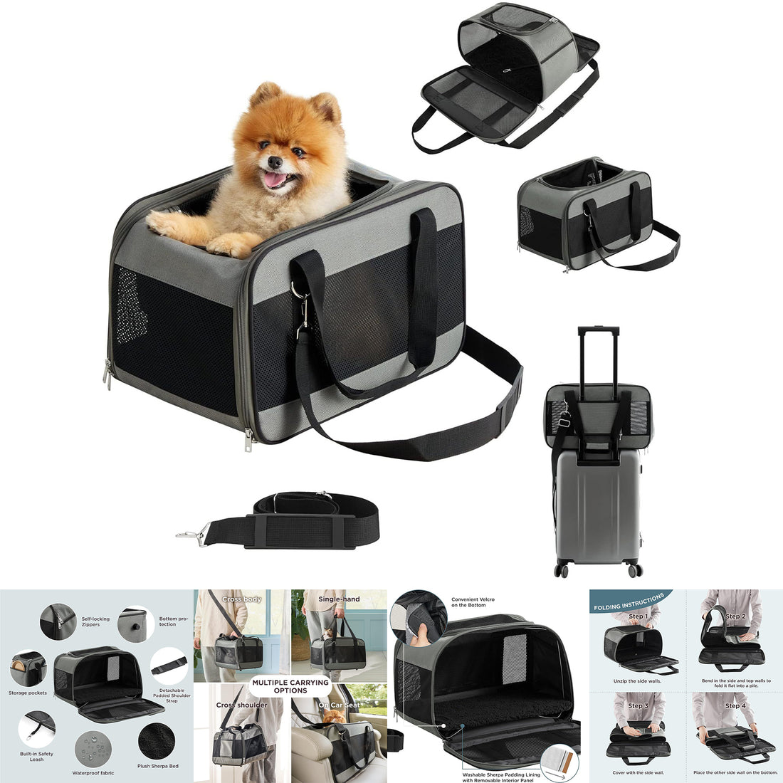 SUPSCH164 Transportbox für Katzen und Hunde